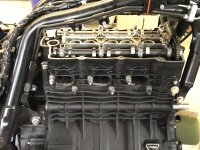 Motor einer Triumph Rocket III